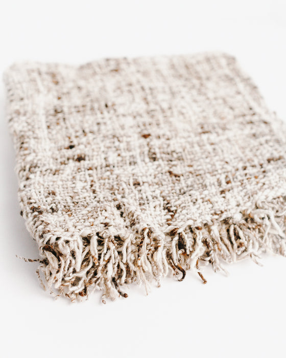Open Weave Wool Shawl