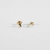 handmade 14K gold multi facet earrings
