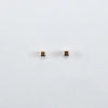 cube studs in 14K gold