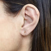 handmade 14K gold loop earrings