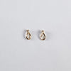 handmade 14K gold loop earrings