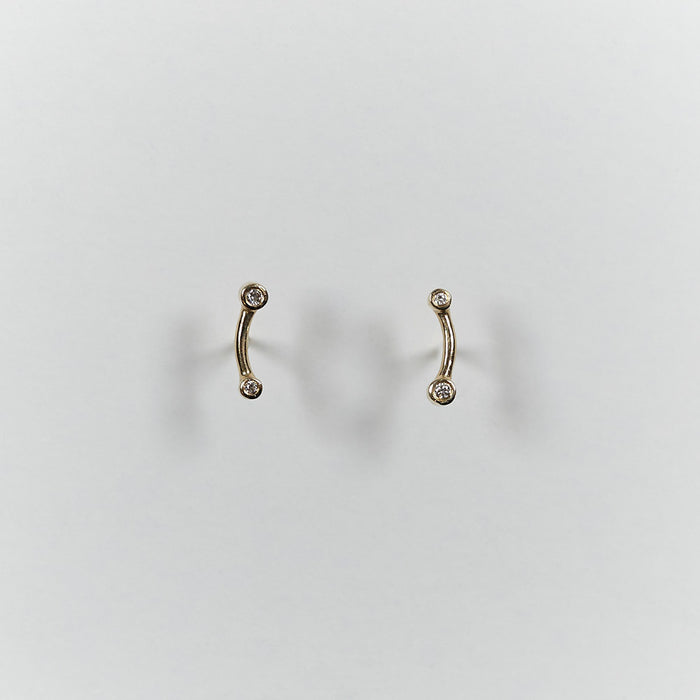 Diamond bar studs